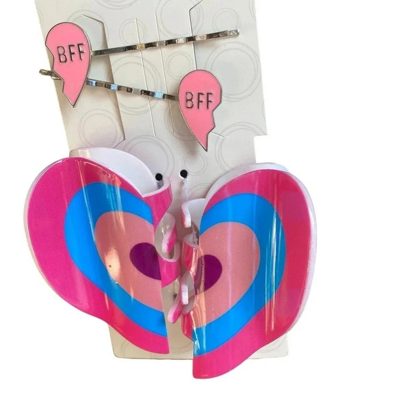 BFF 4 Pieces Girl Hair Clip Accessories - Picture 1 of 2